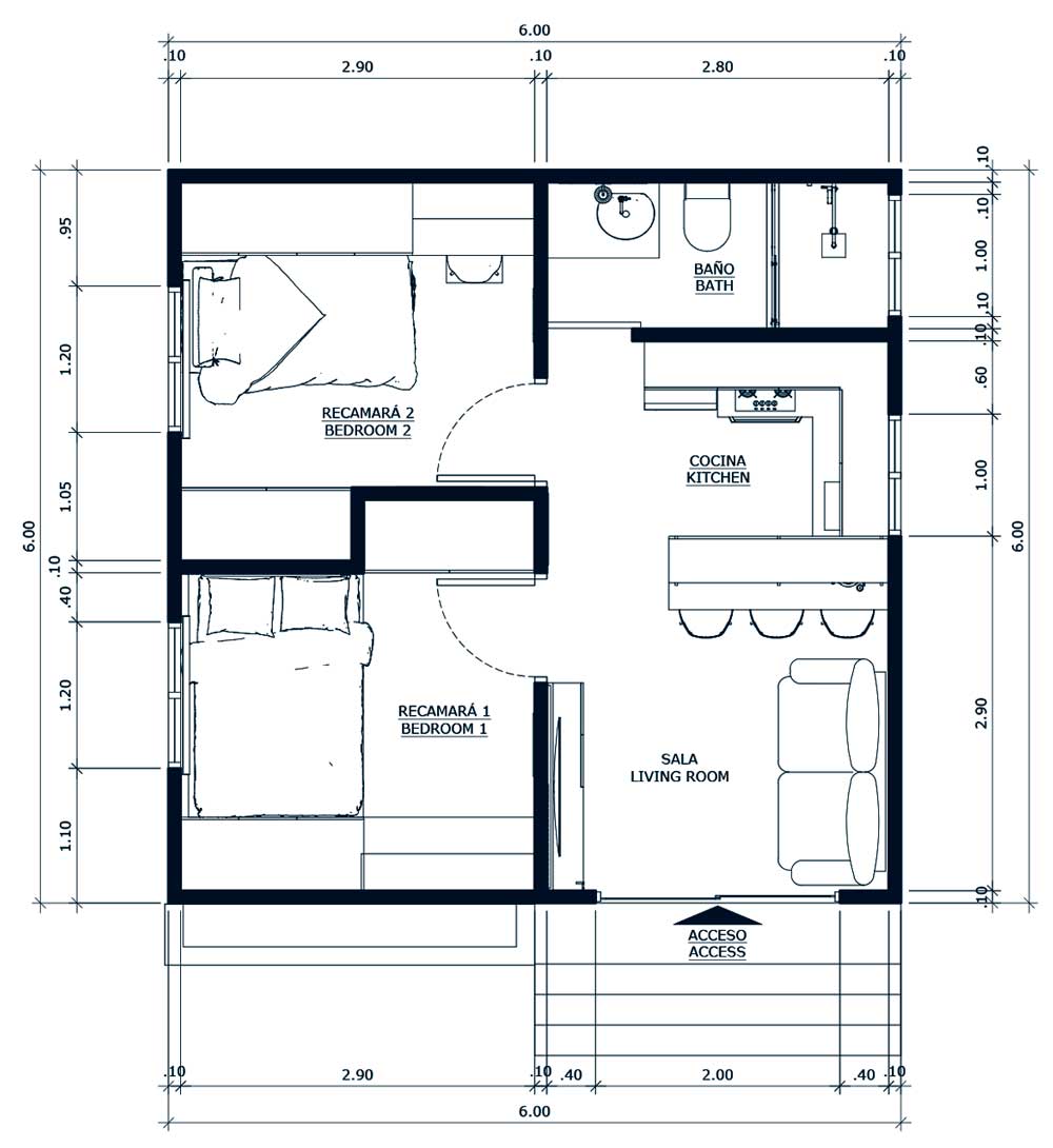 Planos De Casas Modernas Y Peque As