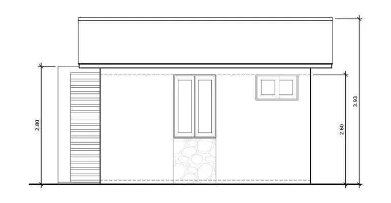 elevación de casa 5x5 metros