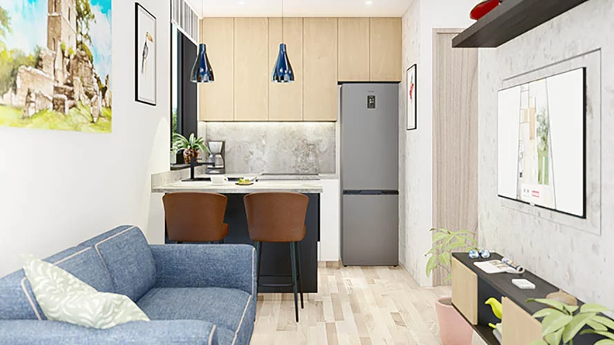 interior de casa 5x5 metros