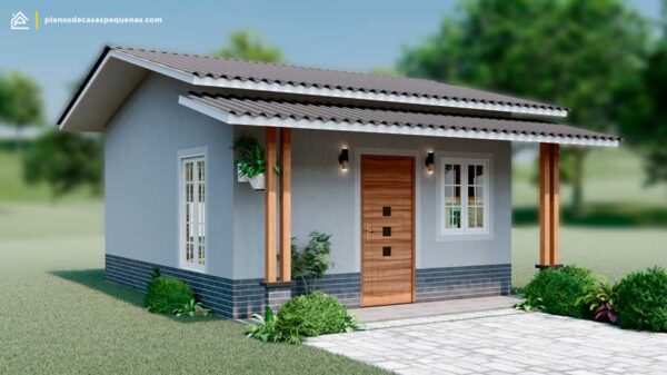 Diseño de casa loft de 5x10 metros con estilo moderno.