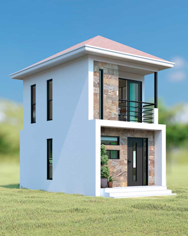fachada de casa 4x6