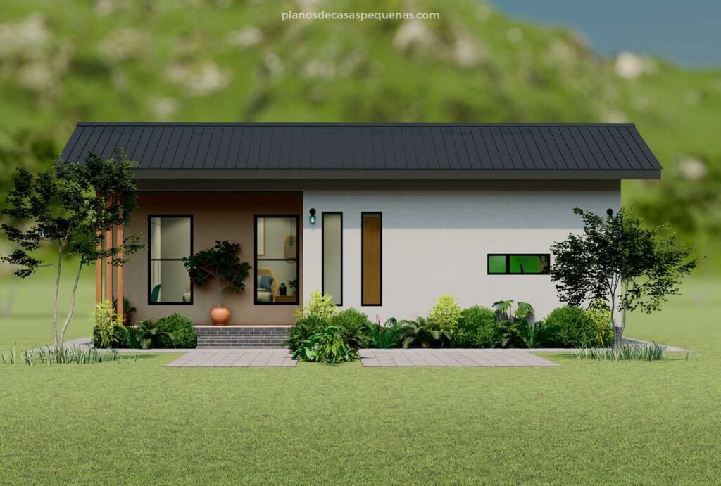 fachada de casa 10x5