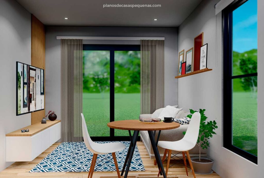 sala y comedor de casa 10x5