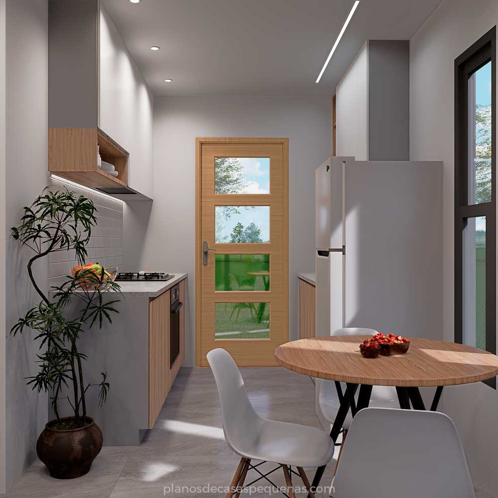 cocina de casa pequeña