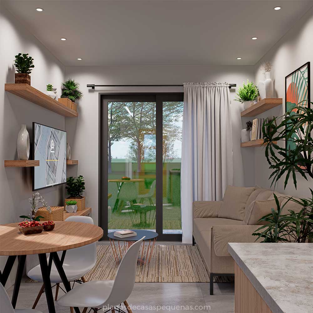 sala de casa pequeña