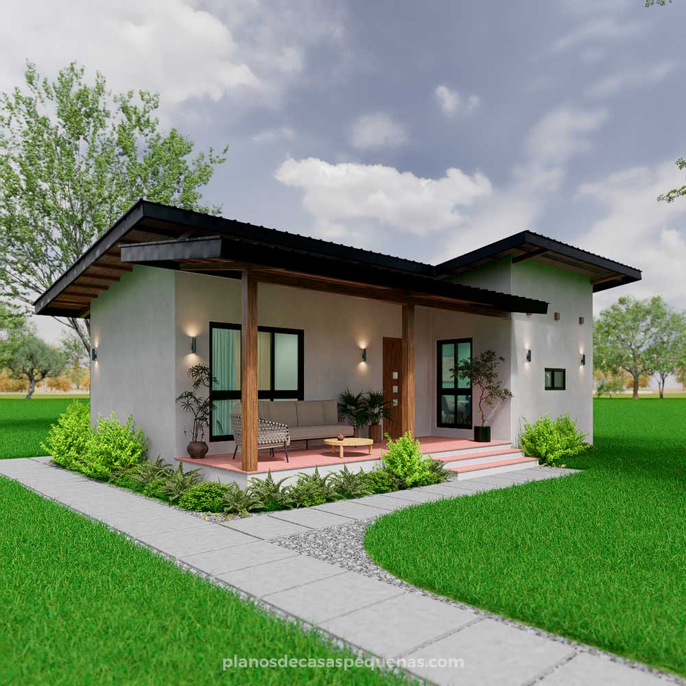 frontal de casa 10x6 metros