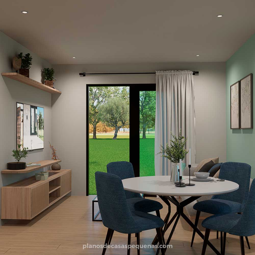 sala de casa 10x6 metros
