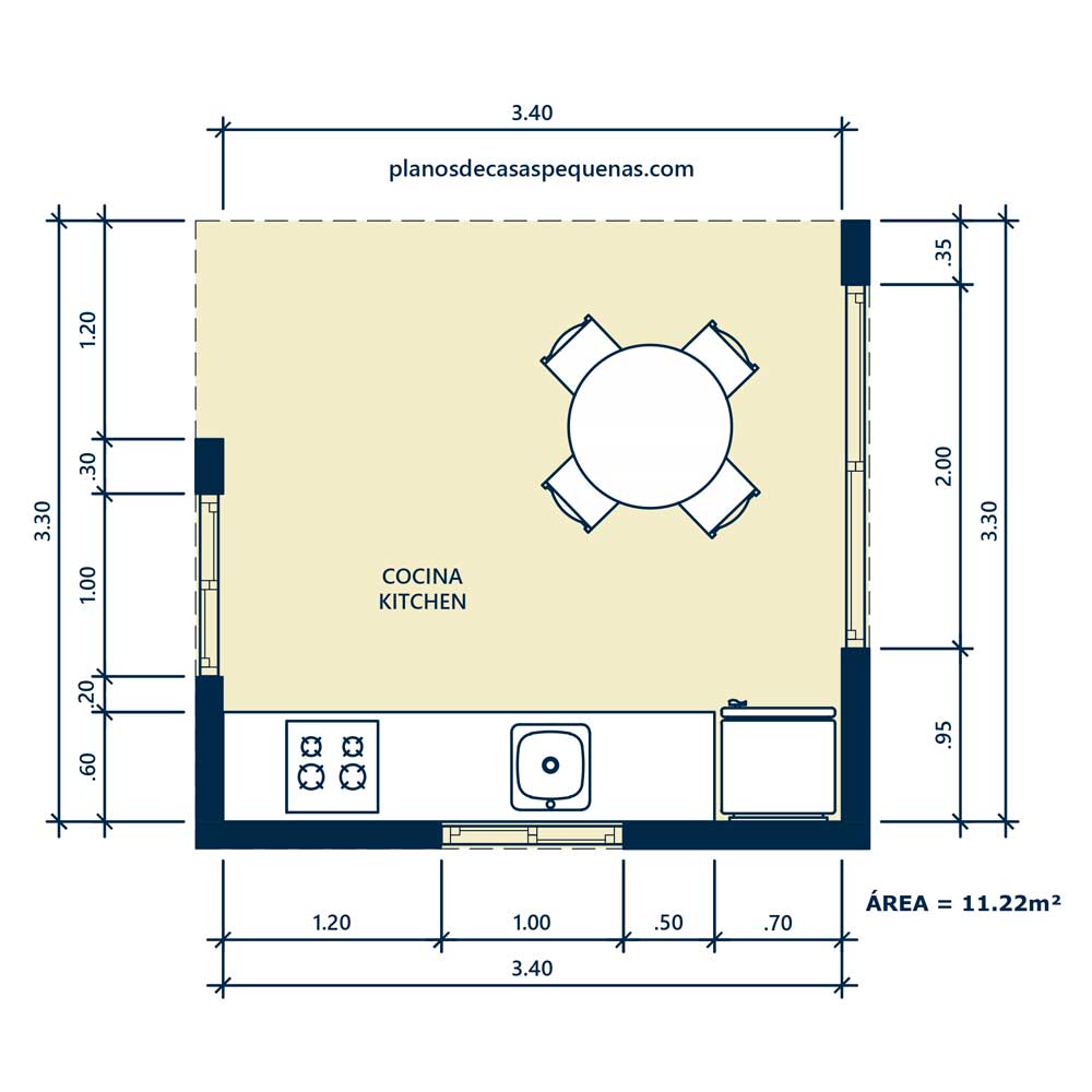 Plano de la cocina