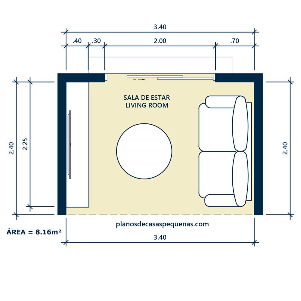 Plano de la sala