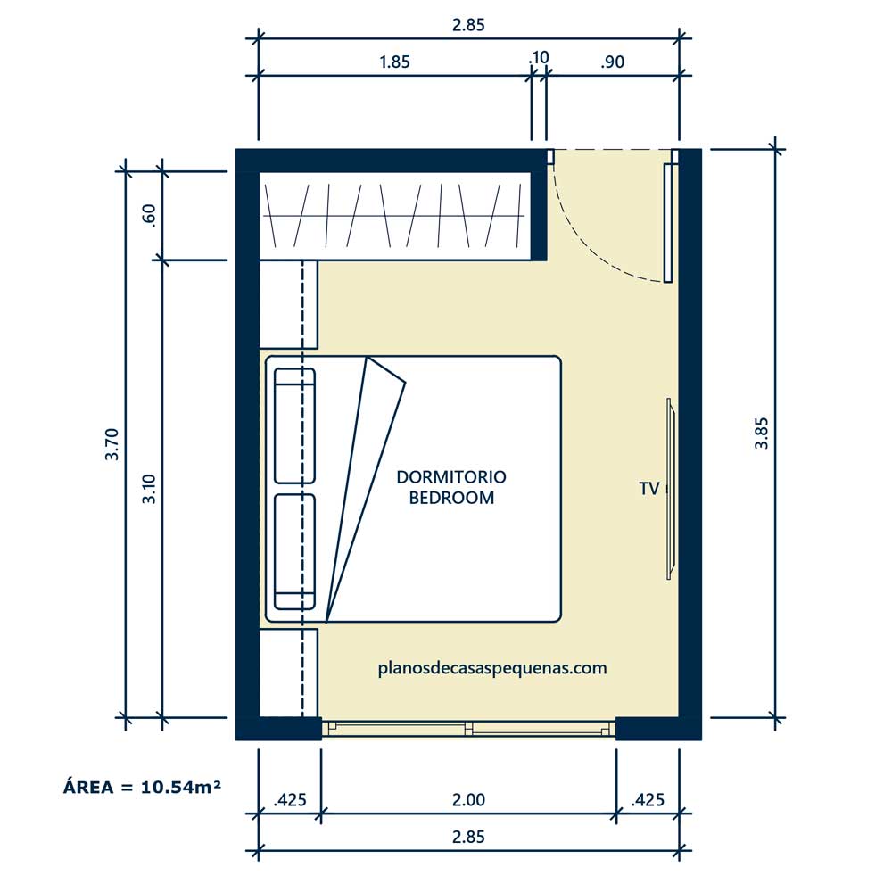 Plano del dormitorio