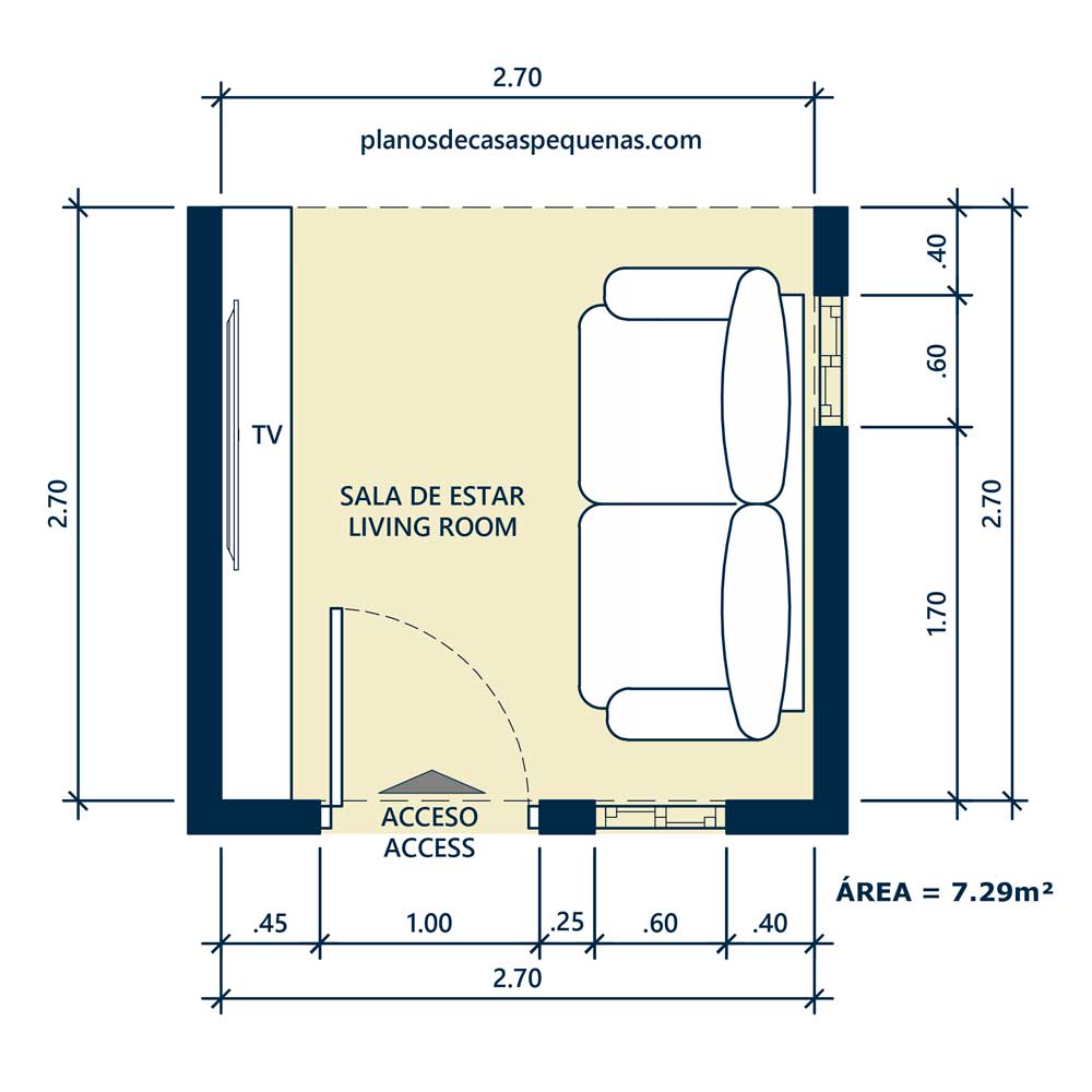 plano de la sala