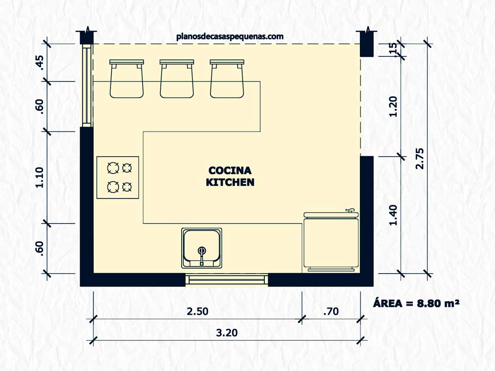 cocina de casa 9x5